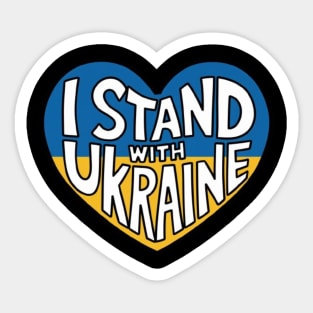 I Stand With Ukraine Sticker